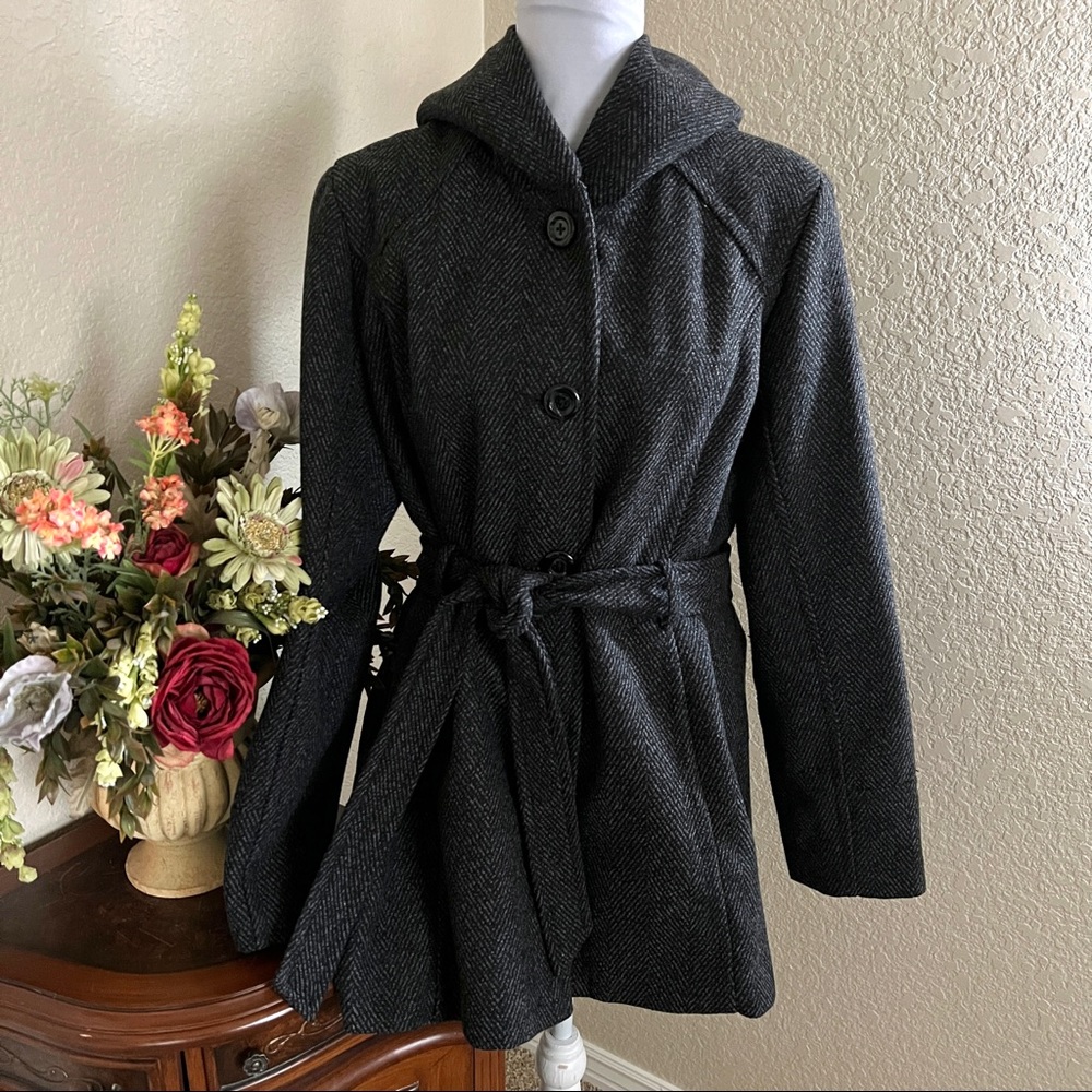 Croft&barrow Warm Hooded Pea Coat - Picture 4 of 12